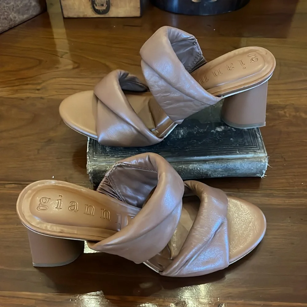 Gianni Bini Brown Women's Heeled Sandals